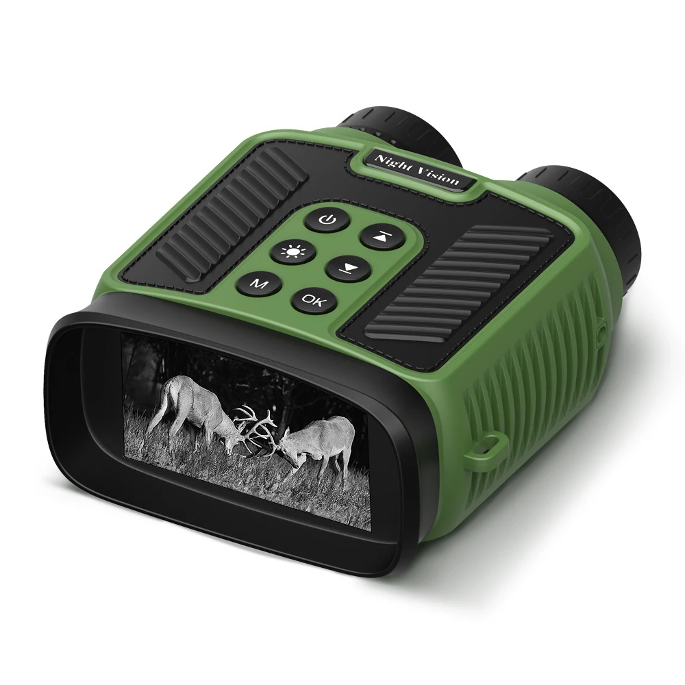 (image for) Compact Night Vision Binoculars for Adults with Infrared - Lightweight Digital Camera with 10x Optical Zoom and 2.5K UHD Video Resolution